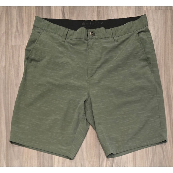 All in One Men's Visive Hybrid Quick Dry Shorts - Slub Pine - Picture 1 of 8